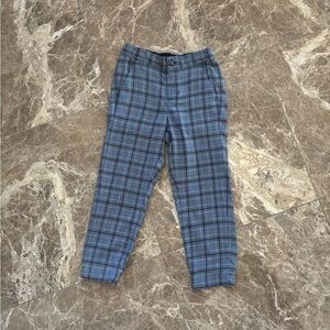 Janie & Jack Blue Plaid Kids Pants
